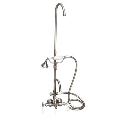 Barclay Converto Shower System - Handheld Shower, Riser in Brushed Nickel