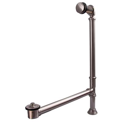 Barclay Pivoting Leg Bathtub Drain in Brushed Nickel