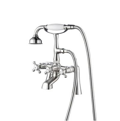Barclay Deck Mount Filler - 6" Straight Body - 6.9 GPM in Brushed Nickel