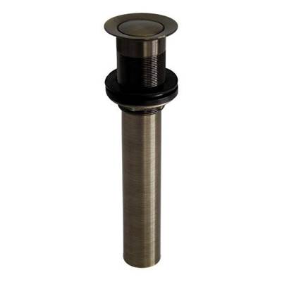Barclay Press Type Pop-Up Drain - No Overflow in Antique Brass