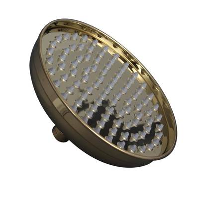Barclay 6" Rainshower Head - Single-Function - 1.8 GPM in Polished Brass