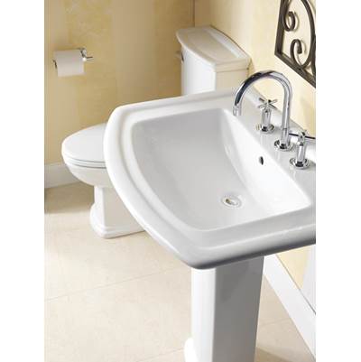 Barclay Anabel 630 Pedestal Lavatory Column Only in White