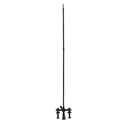Barclay Elephant Spout - 6" Mount, 62" Riser, Cross Handle in Matte Black