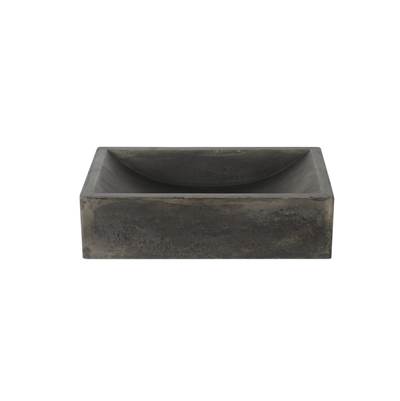 Barclay Eldon Rectangular Concrete Above Counter Basin in Cool Gray