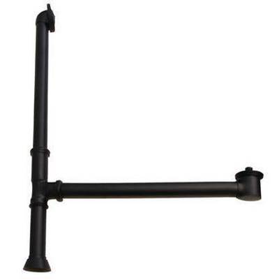 Barclay Extended Tub Waste & Overflow in Matte Black