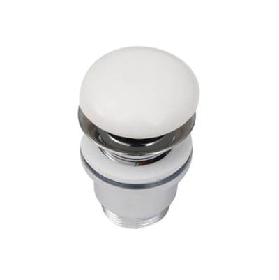 Barclay Pop-up Ceramic Drain for SLIM Feeling Basin in Matte White
