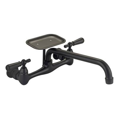 Barclay Dollie Wall Mount Pot Filler - 10" Reach - 1.8 GPM in Matte Black