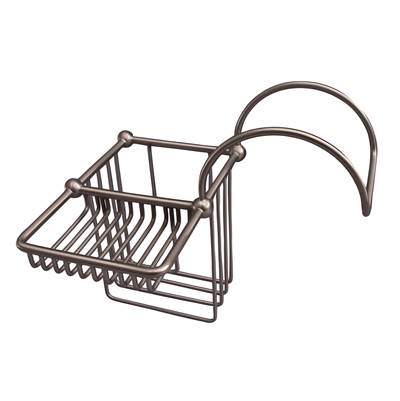 Barclay Bath Supply Basket - Tub Rim in Brushed Nickel