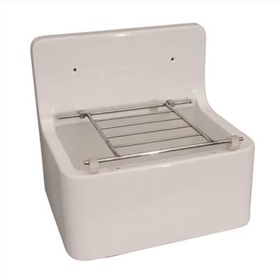 Barclay Cleaner Wall Mount Laundry Sink in White