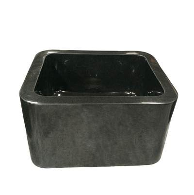 Barclay Abrams 18'' Apron Front Prep Farmhouse Kitchen Sink in Polished Black