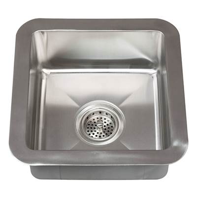 Barclay Rena 15" Undermount Prep Sink - Square in Stainless Steel