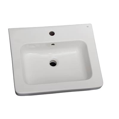 Barclay Resort 500 Pedestal Bathroom Sink - 8" Widespread in White