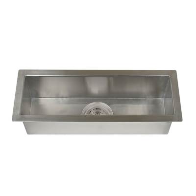 Barclay Whitesboro 23" Trough Sink - Zero Radius in Stainless Steel