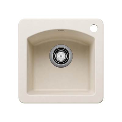 Blanco Diamond Silgranit Undermount Bar Sink - 15" - Dual Mount in Soft White