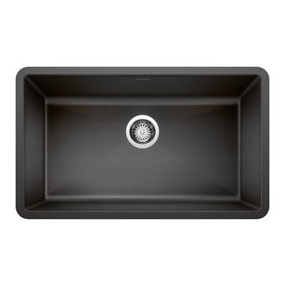 Blanco Precis Silgranit Undermount Kitchen Sink - 32" - Super Single in Anthracite