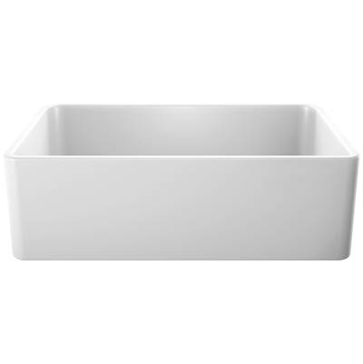 Blanco Cerana Fireclay 33" Apron-Front Single Bowl Farmhouse Kitchen Sink in White