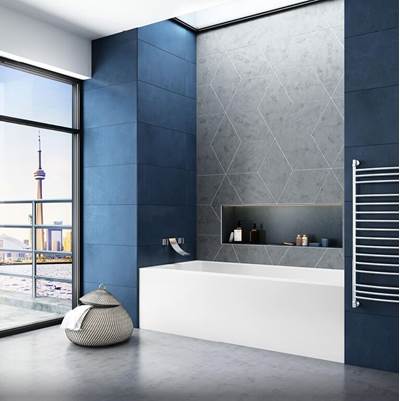 Bain Ultra Bain De Ville 6030 Alcove Soaking Tub - Right-Hand Drain in White