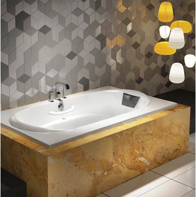 Bain Ultra Amma 7236 Alcove Soaking Tub in White
