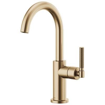 Brizo Litze® Bar Sink Faucet - Arc Spout and Knurled Handle - 1.8 GPM in Luxe Gold