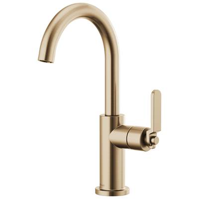 Brizo Litze® Bar Sink Faucet - Arc Spout and Industrial Handle - 1.8 GPM in Luxe Gold