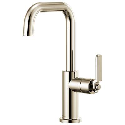 Brizo Litze® Bar Sink Faucet - Square Spout and Industrial Handle - 1.8 GPM in Polished Nickel
