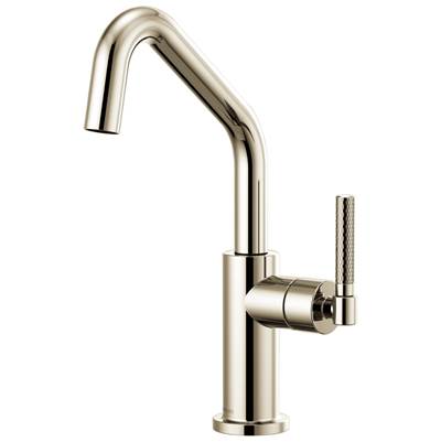 Brizo Litze® Bar Sink Faucet - Angled Spout - Knurled Handle - 1.8 GPM in Polished Nickel