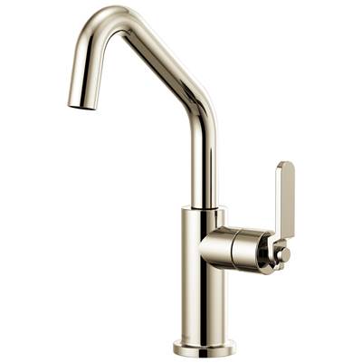 Brizo Litze® Bar Sink Faucet - Angled Spout - Industrial Handle - 1.8 GPM in Polished Nickel