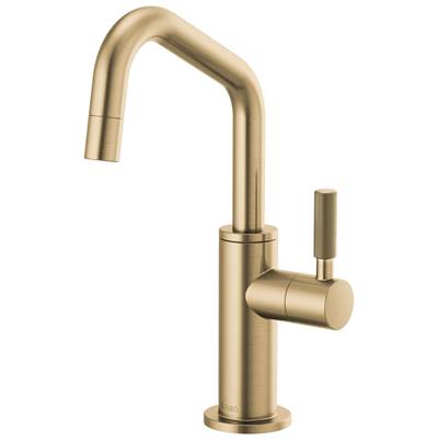 Brizo Litze® Beverage Faucet - Angled Spout - Knurled Handle in Luxe Gold