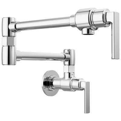 Brizo Kintsu® Wall Mount Pot Filler with Lever Handle in Chrome