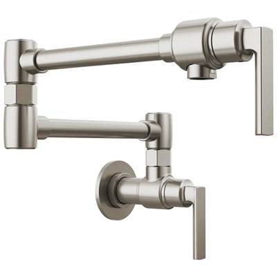 Brizo Kintsu® Wall Mount Pot Filler with Lever Handle in Stainless