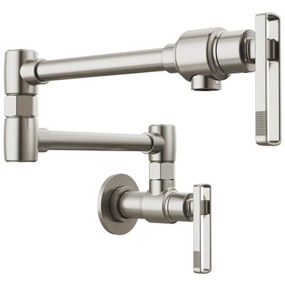 Brizo Kintsu® Wall Mount Pot Filler with Knob Handle in Stainless