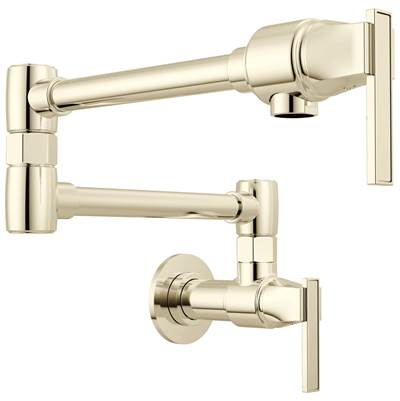 Brizo Frank Lloyd Wright Wall Mount Pot Filler in Polished Nickel