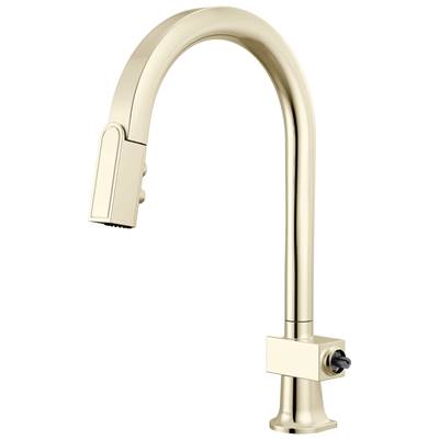 Brizo Frank Lloyd Wright Pull-Down Kitchen Faucet with Arc Spout - Single Handle - 1.8 GPM in Polished Nickel