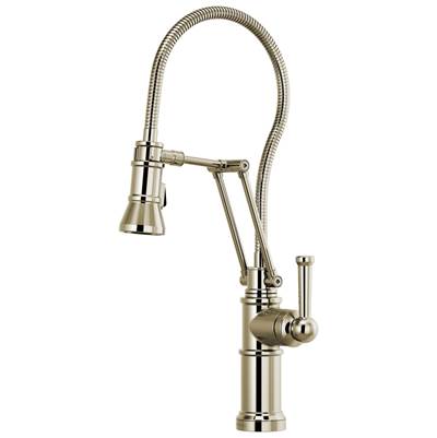 Brizo Artesso® Articulating Kitchen Faucet - Finished Hose in Polished Nickel