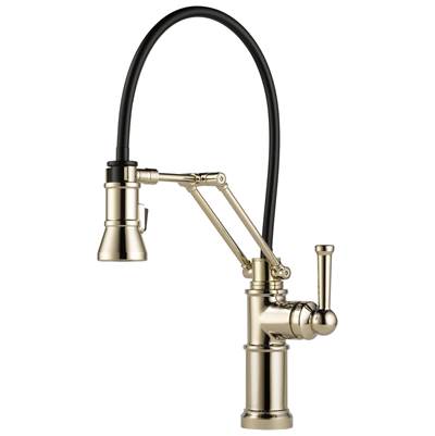 Brizo Artesso® Articulating Kitchen Faucet - Single Handle - 1.8 GPM in Polished Nickel