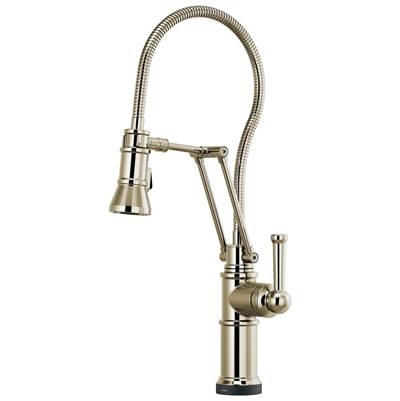 Brizo Artesso® SmartTouch Articulating Faucet - Finished Hose - 1.8 GPM in Polished Nickel
