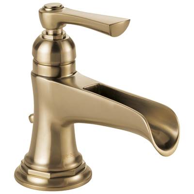 Brizo Rook® Single Hole Bathroom Faucet - Channel Spout - 1.5 GPM in Luxe Gold