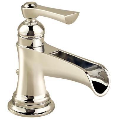 Brizo Rook® Single Hole Bathroom Faucet - Channel Spout - 1.5 GPM in Polished Nickel
