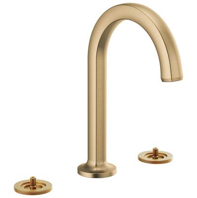 Brizo Kintsu® Widespread Bathroom Sink Faucet with Arc Spout - 1.5 GPM in Luxe Gold