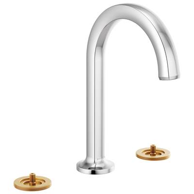 Brizo Kintsu® Widespread Bathroom Sink Faucet with Arc Spout - 1.5 GPM in Chrome