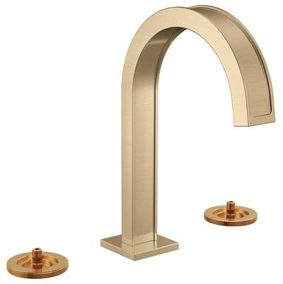 Brizo Frank Lloyd Wright® Widespread Bathroom Sink Faucet - Arc Spout - 1.2 GPM in Luxe Gold