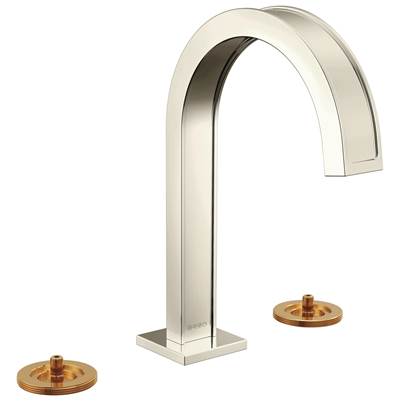 Brizo Frank Lloyd Wright® Widespread Bathroom Sink Faucet - Arc Spout - 1.2 GPM in Polished Nickel