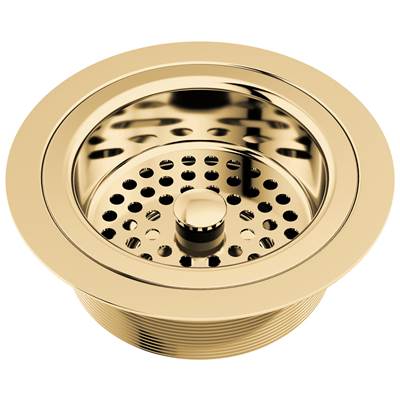 Brizo Kitchen Sink Flange - Basket Strainer in Polished Gold