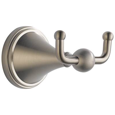 Brizo Traditional Double Robe Hook in Brushed Nickel