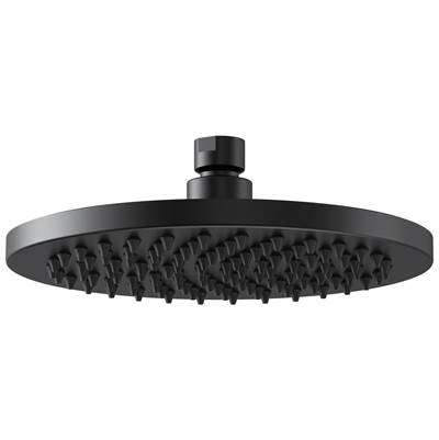 Brizo Universal Showering 8" Linear Round Raincan Shower Head - 2.5 GPM in Matte Black