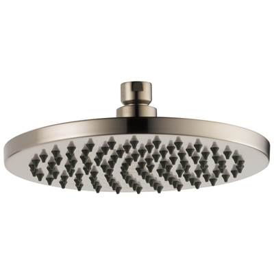 Brizo Universal Showering 8" Linear Round Raincan Shower Head - 2.5 GPM in Brushed Nickel