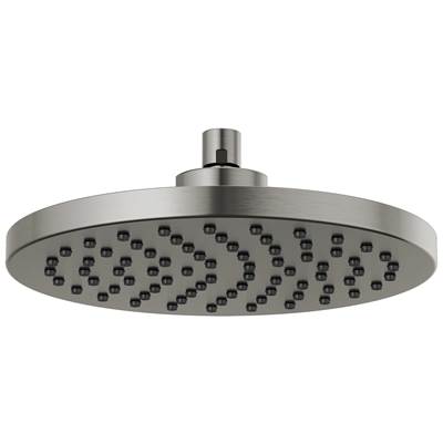 Brizo Universal Showering 10" Linear Round Raincan Shower Head - 2.5 GPM in Luxe Steel