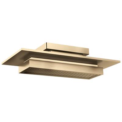Brizo Frank Lloyd Wright 21" Raincan Shower Head with Integrated Lighting - 1.75 GPM in Luxe Gold