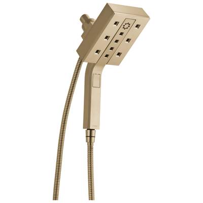Brizo H2Okinetic Hand Shower - Linear Square Multi-Function - 2.5 GPM in Luxe Gold