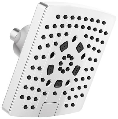 Brizo Universal Showering 7" Linear Square H2Okinetic Multi-Function Wall Mount Showerhead - 2.5 GPM in Chrome